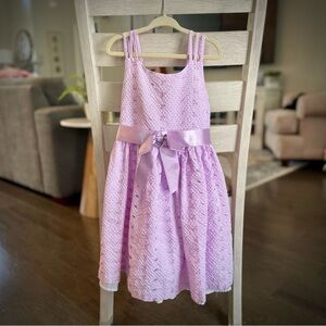 Lavender Bonnie Jean Sleeveless Kids Dress
